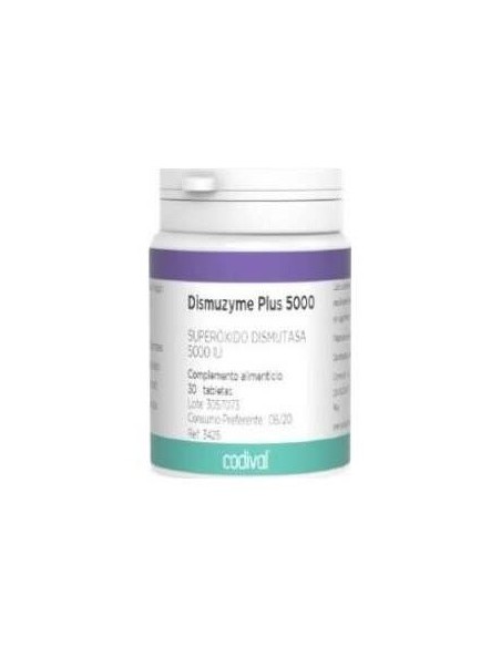 Dismuzyme Plus 5000 (S.O.D) 30Comp. de Codival