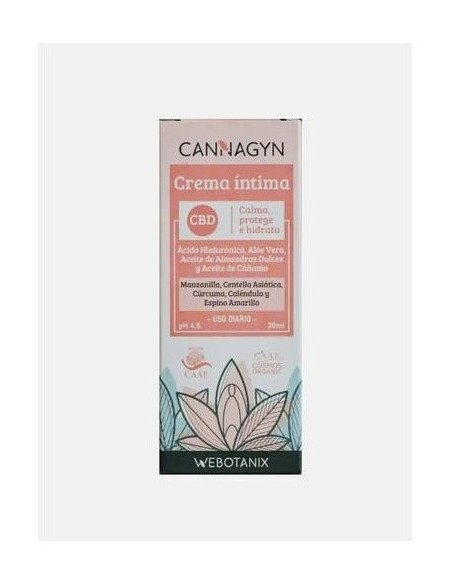Webotanix Cannagyn Crema Intima 30Ml. Bio de Webotanix