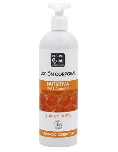 Locion Corporal Nutritiva Miel-Avena 500 Ml Bio de Naturabio Cosmetics