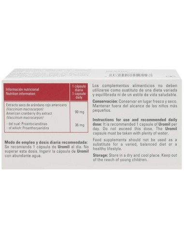 Uromil 60Caps de Viñas