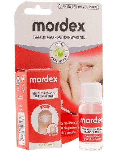 Mordex Plus Esmalte Extra Amargo Transparente 9Ml. de Mordex