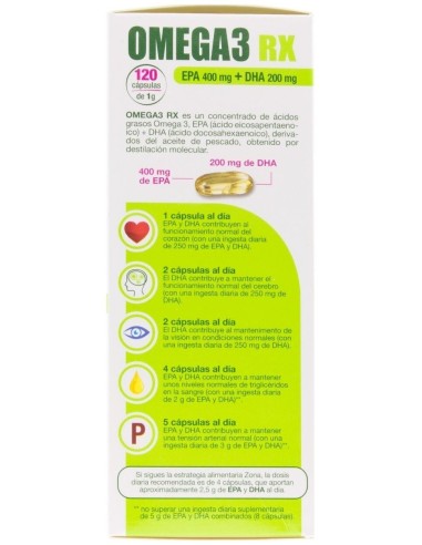 Enerzona Omega 3 Rx 1 Gr 120 Caps de Enerzona