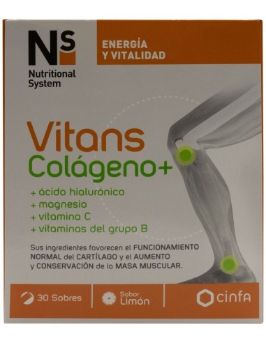 Ns Vitans Colageno+ Limon 30 Sobres de Ns