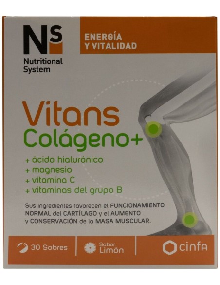 Ns Vitans Colageno+ Limon 30 Sobres de Ns