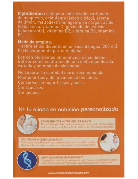 Ns Vitans Colageno+ Limon 30 Sobres de Ns