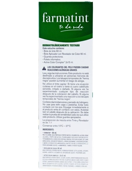 Farmatint Gel 4N Castaño 135Ml. de Farmatint