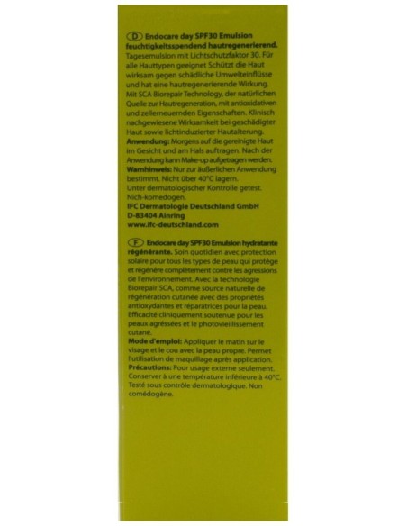 Endocare Day Spf30 Emulsion Dia 40 Mililitros Endocare