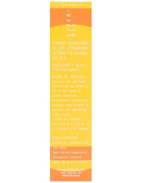 Liper Oil Champu 200Ml. de Bama-Geve