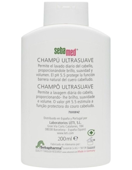 Champu Ultra Suave Cabello Normal-Seco 200Ml. de Sebamed