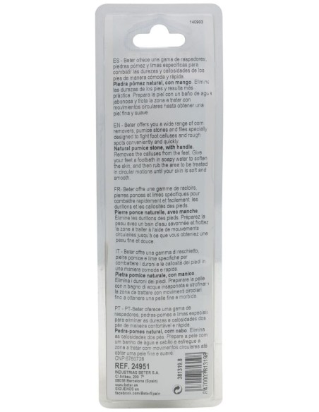 Piedra Pomez Con Mango 24951 de Beter