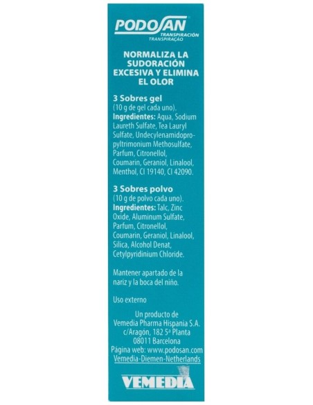 Excilor Podosan Antiolor 6Sbrs. de Excilor