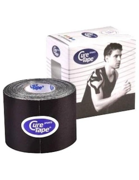 Cure Tape Negro Vendaje Neuromuscular (5Cm X 5M) de Cure Tape