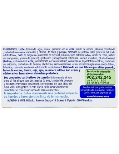 Copa Sustitutiva Vainilla-Caramelo 210Gr. de Bimanan