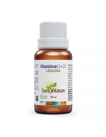 Vitamina K2 + D3 15Ml. de Sura Vitasan