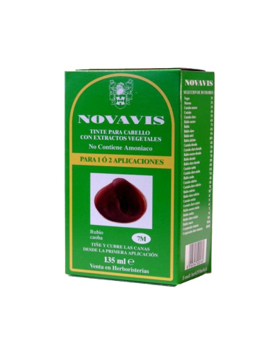 TINTE NOVAVIS 7M RUBIO CAOBA 120ML.
