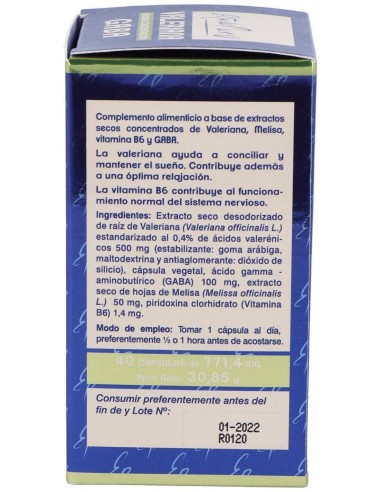 Pack 3X2 Valeriana Con Gaba 40Cap. Estado Puro de Tongil..