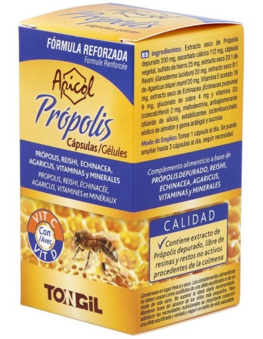 Pack 3X2 Apicol Propolis 40Cap. de Tongil..