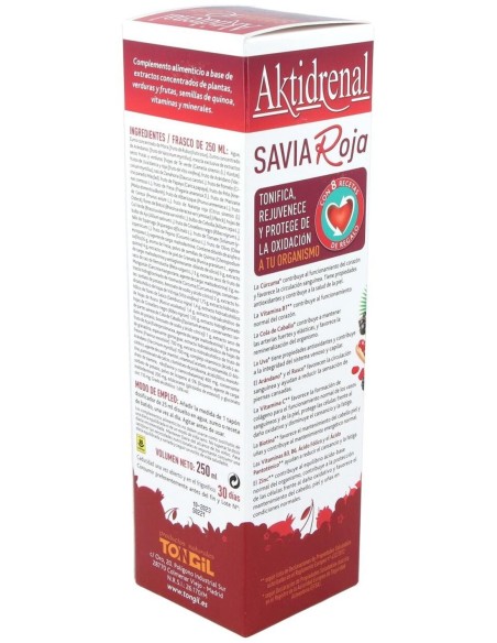Pack 3X2 Aktidrenal Savia Roja 250Ml. Lineabel de Tongil..