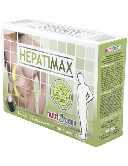 Pack 3X2 Nutriorgans Hepatimax 20Viales de Tongil..