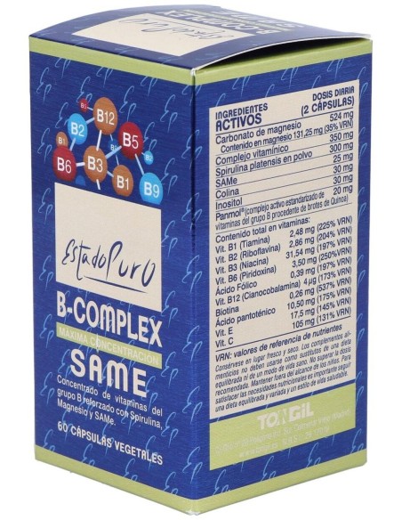 Pack 4X3 B Complex-Same 60Cap. Estado Puro de Tongil