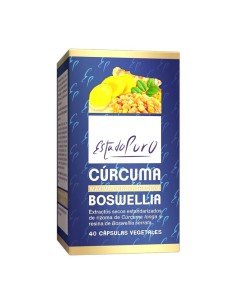 Pack 4X3 Curcuma y Boswella 40 Capsulas Vegetales Estado Puro de Tongil