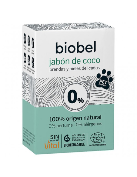 Jabon En Pastilla Coco Prendas Delicadas Eco 240Gr de Biobel