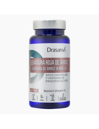 Levadura Roja Arroz (2,9Mg Monacolina K) 30 Capsulas Nutrabasicos Drasanvi