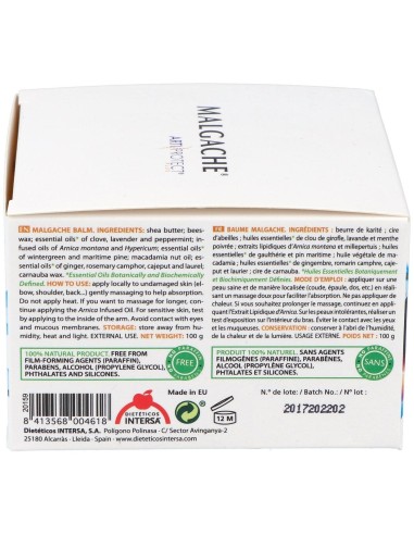 Bálsamo Malgache Intersa 100g  Cuidado Natural Efectivo
