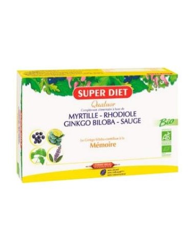 Cuarteto Rhodiola Bio 20 Ampollas de Super Diet