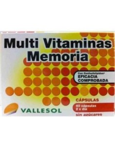 Vallesol Multivitaminico Memoria 40Cap. de Vallesol