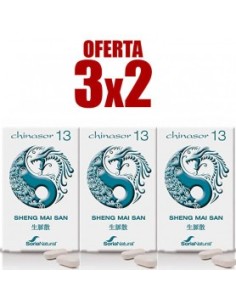 Chinasor 13 Sheng Mai San 30 Comprimidos de Soria Natural