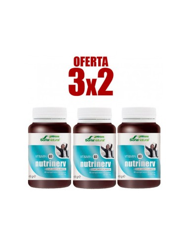 Pack 3X2 Nutrinerv 1450 Mg 30 Comp de Suplementos Mgdose