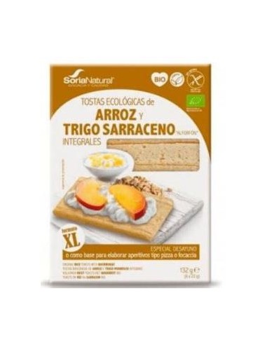 Tostas Arroz Y Trigo Sarraceno Integral 132G Bio de Soria Natural