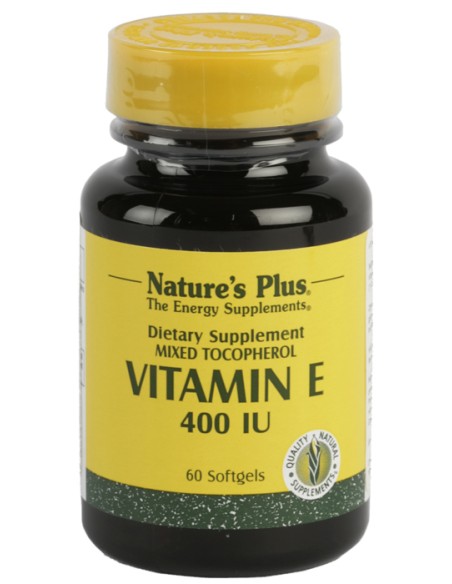 Vitamina E 400 Ui 60  Perlas de Natures Plus