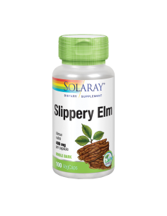 Slippery Elm Bark 400 Mg.(Olmo Americano) - 100 Vegcaps  de Solaray