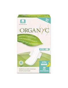 Compresas Alas Noche Organyc 10 U de Organyc