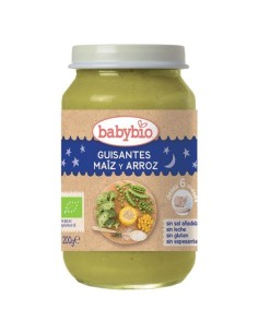 Babybio Buenas Noches Guisantes-Maiz-Arroz 200 g de Baby Bio