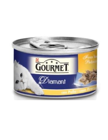 Gourmet Diamant Finas Lonchas Con Pollo 24X85 de Purina Veterinaria