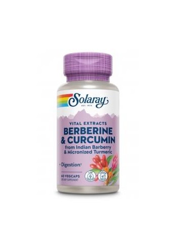 Berberine - Curcuma 600Mg. 60Cap. de Solaray