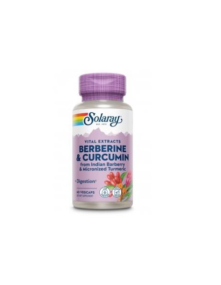 Berberine - Curcuma 600Mg. 60Cap. de Solaray