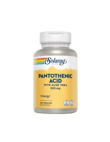 Acido Pantothenic 500Mg. 100Cap. de Solaray