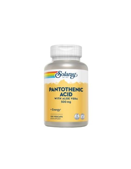 Acido Pantothenic 500Mg. 100Cap. de Solaray