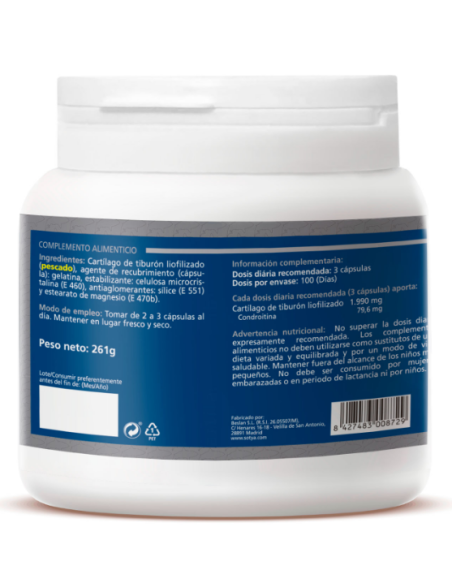 Cartilago Tiburon 870 Mg 300 Caps de Sotya