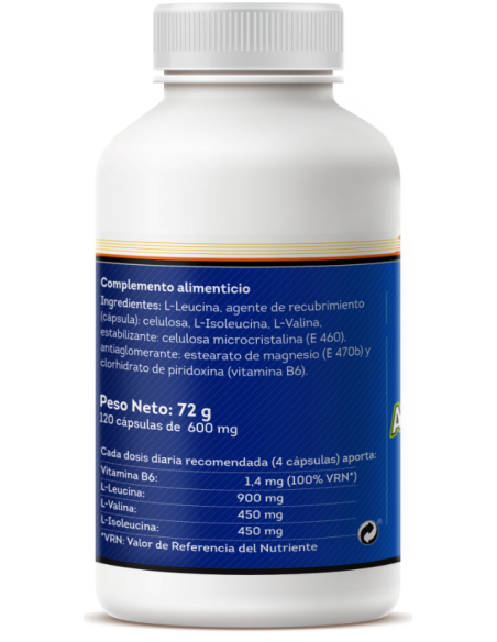 Bcaa'S (Aminoa.Ramificados) 120 Capsulas De 600Mg de Sotya