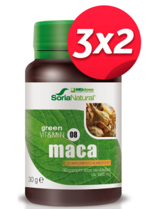 Pack 3X2 Maca 1000 Mg 30 Comp de Suplementos Mgdose