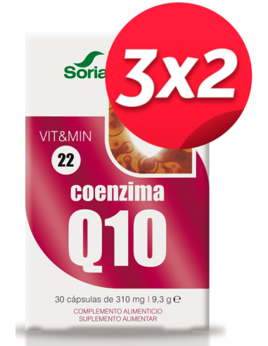 Pack 3X2 Coenzima Q10 30 Capsulas de Suplementos Mgdose