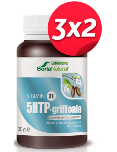 Pack 3X2 Griffonia+B3+B6 1000 Mg 30 Comp de Suplementos Mgdose