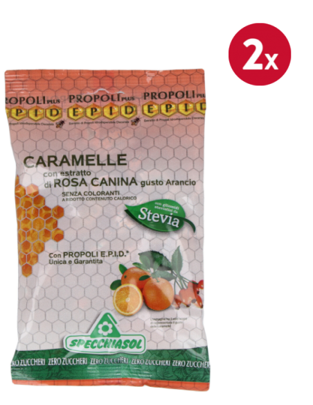 Pack 2 uds Caramelos Rosa Canina 24 Piezas Specchiasol