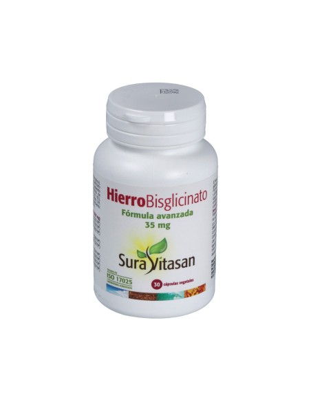 Hierro Bisglicinato   30 cápsulas de Sura Vitasan