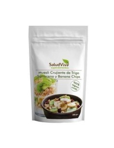 Muesli Cruji Trigo Sarraceno Chips Banana 300Gr. de Salud Viva